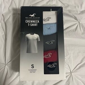 Hollister Must Have Crewneck T shirt 5 Pack